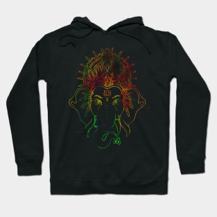 Ganesha Drawing Color Hoodie